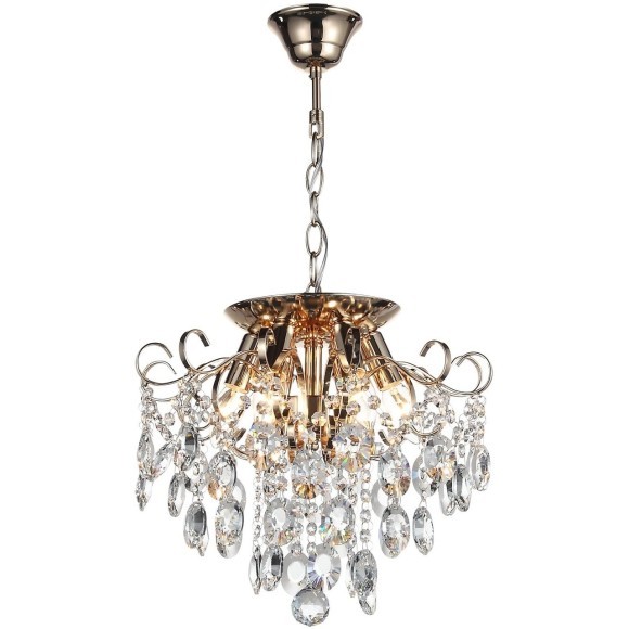 SL846.202.06 Люстра подвесная ST-Luce Золотистый/Прозрачный E14 6*40W ORECCHINI