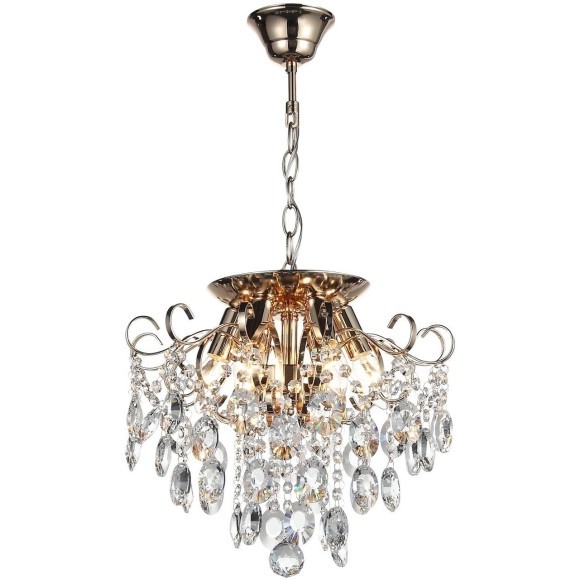 SL846.202.06 Люстра подвесная ST-Luce Золотистый/Прозрачный E14 6*40W ORECCHINI