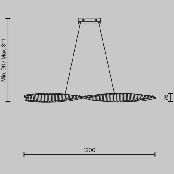 Подвесной светильник Maytoni P097PL-L36BS3K