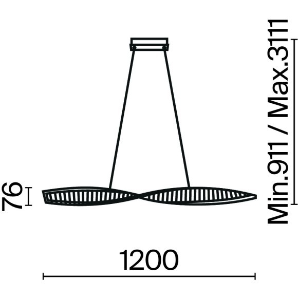 Подвесной светильник Maytoni P097PL-L36BS3K