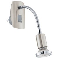 902366 Светодиодный бра в розетку MINI 4, 1X2,8W(GU10), сталь, никель мат, хром
