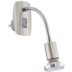 902366 Светодиодный бра в розетку MINI 4, 1X2,8W(GU10), сталь, никель мат, хром