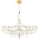 10589/900 Gold Asfour Loft It MIRA Подвесной светильник, LED 28,5 Вт, 3000 К, 3420 Лм, IP20, золотое металлическое основание, прозрачный хрустальный плафон