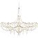 10589/900 Gold Asfour Loft It MIRA Подвесной светильник, LED 28,5 Вт, 3000 К, 3420 Лм, IP20, золотое металлическое основание, прозрачный хрустальный плафон