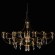 10589/900 Gold Asfour Loft It MIRA Подвесной светильник, LED 28,5 Вт, 3000 К, 3420 Лм, IP20, золотое металлическое основание, прозрачный хрустальный плафон