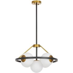 Потолочная люстра Donzano LDP 8034-5 BK+WT Потолочная люстра Donzano LDP 8034-5 BK+WT