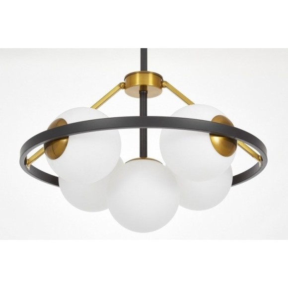 Потолочная люстра Donzano LDP 8034-5 BK+WT