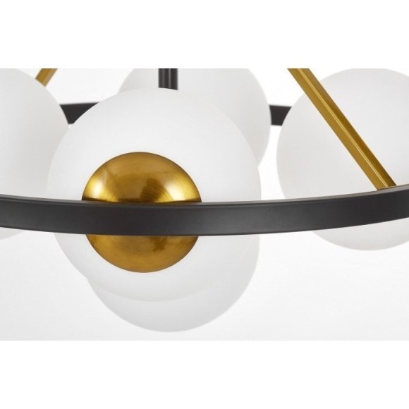 Потолочная люстра Donzano LDP 8034-5 BK+WT