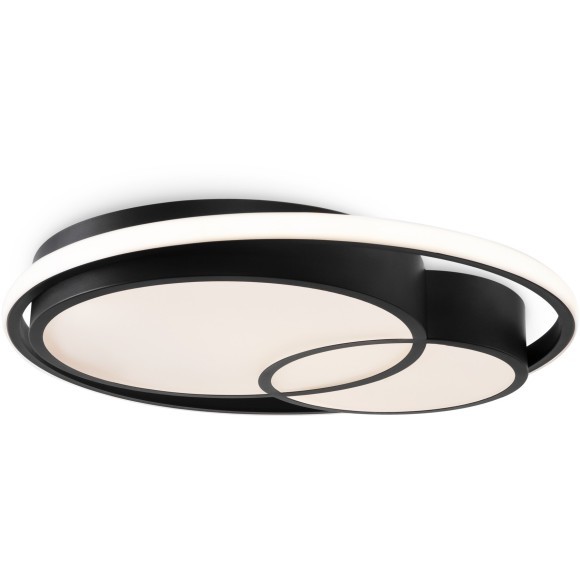 Потолочный черный светодиодный светильник управляемый пультом (без пам настроек) 70Вт 4600лм 3000-6000К Freya Tucene FR10029CL-L70B