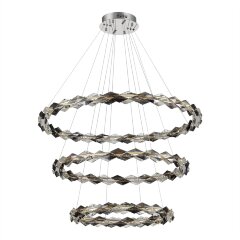 SL6009.103.03 Люстра подвесная ST-Luce Хром/Прозрачно-Дымчатый LED 1*75W 3000K DIAMANTA SL6009.103.03 Люстра подвесная ST-Luce Хром/Прозрачно-Дымчатый LED 1*75W 3000K DIAMANTA