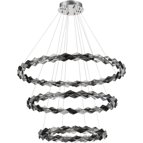 SL6009.103.03 Люстра подвесная ST-Luce Хром/Прозрачно-Дымчатый LED 1*75W 3000K DIAMANTA