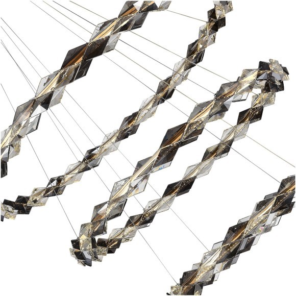 SL6009.103.03 Люстра подвесная ST-Luce Хром/Прозрачно-Дымчатый LED 1*75W 3000K DIAMANTA