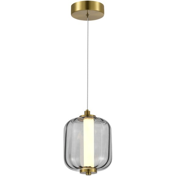 SL1193.313.01 Подвес ST-Luce Латунь/Дымчатый LED 1*10,8W 3000K SUMMER