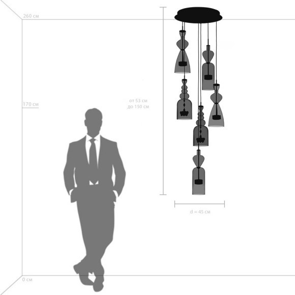 Люстра подвесная Belle Lightstar 814069 Люстра подвесная Belle Lightstar 814069