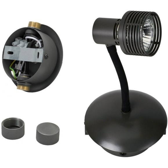 Спот настенный Lussole GRLSP-9821 BAY SHORE IP21 под лампу 1xGU10 5.5W Спот настенный Lussole GRLSP-9821 BAY SHORE IP21 под лампу 1xGU10 5.5W