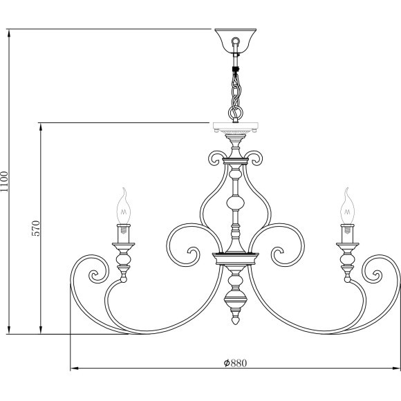 Бра Maytoni H631-WL-01-B Karina под лампу 1xE14 60W