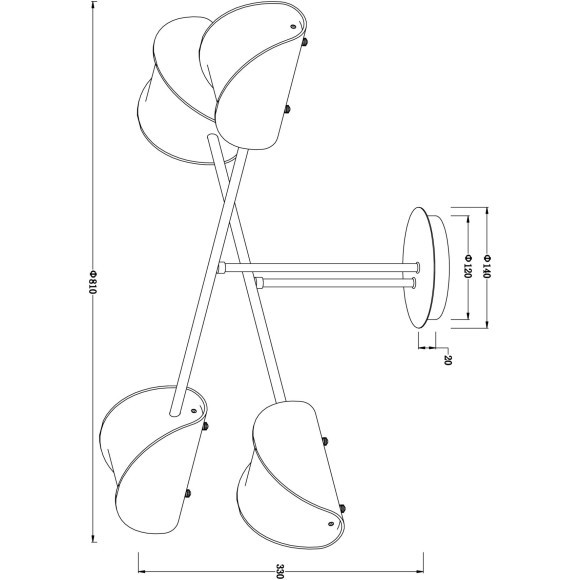 Подвесной светильник Freya FR5228PL-04B Подвесной светильник Freya FR5228PL-04B