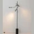 EXTRA PT2, 0540/602 Crystal Lux EXTRA чёрно-золотой LED-торшер с прозрачными элементами, 2 × 3 Вт, 3000 К, 1020 Лм, CRI 80, IP20, 220 В