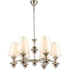 SL1137.103.06 Светильник подвесной Никель/Белый E14 6*40W RIONFO SL1137.103.06 Светильник подвесной Никель/Белый E14 6*40W RIONFO