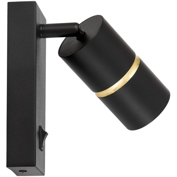 Настенный светильник Lampit TS TK40-W1 BK+GD