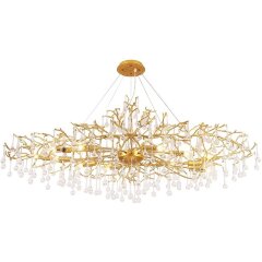 Люстра Crystal Lux REINA V2 SP16 L1500 GOLD PEARL Люстра Crystal Lux REINA V2 SP16 L1500 GOLD PEARL