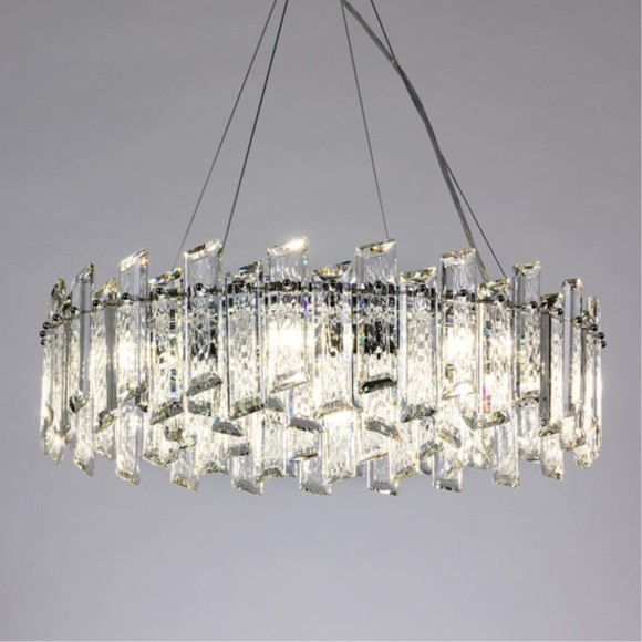 Люстра подвесная хрустальная Divinare ROMILDA 3512/02 LM-8 Люстра подвесная хрустальная Divinare ROMILDA 3512/02 LM-8