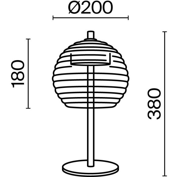 Настольный светильник Maytoni P060TL-L12BSK1