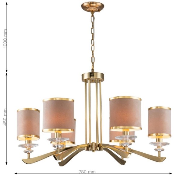 Подвесная люстра Rocca 2689-6P