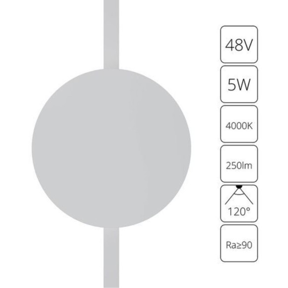 A6163PL-1WH Трековый магнитный светодиодный светильник Arte Lamp Rapid 48V CRI90+ 4000К 250Лм 120° 5Вт A6163PL-1WH Трековый магнитный светодиодный светильник Arte Lamp Rapid 48V CRI90+ 4000К 250Лм 120° 5Вт