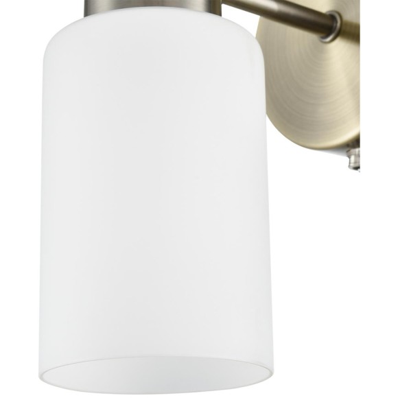 8100/1W COMFI LN25 бронза/белый металл/стекло Бра Е14 1*40W 220V MAVE