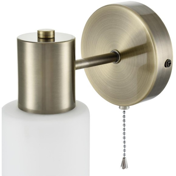 8100/1W COMFI LN25 бронза/белый металл/стекло Бра Е14 1*40W 220V MAVE