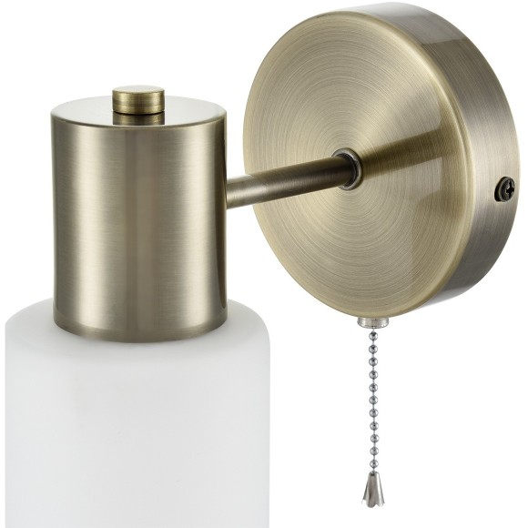 8100/1W COMFI LN25 бронза/белый металл/стекло Бра Е14 1*40W 220V MAVE