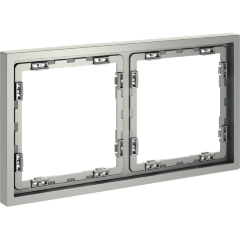 Рамка пластиковая VOLTUM S70 на 2 поста, (сталь)