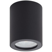 DK3007-BK Накладной светильник влагозащ., IP 44, 15 Вт, GU10, черный, алюминий