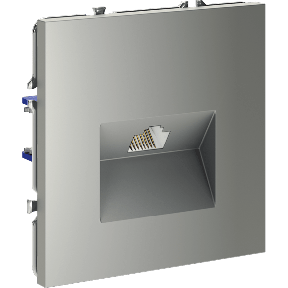 Розетка компьютерная встраиваемая VOLTUM S70 RJ45 кат.6, (сталь)