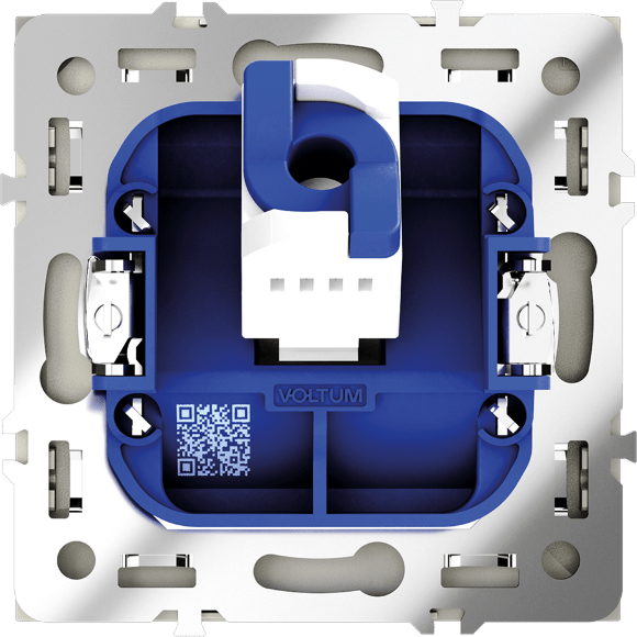 Розетка компьютерная встраиваемая VOLTUM S70 RJ45 кат.6, (сталь)