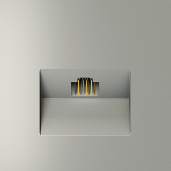 Розетка компьютерная встраиваемая VOLTUM S70 RJ45 кат.6, (сталь)