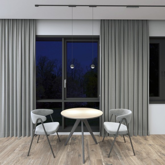 DK5365-BK Трековый магнитный светодиодный SMART (TUYA, Алиса, Bluetooth, Wi-Fi) светильник Denkirs AIR 48V CRI90+ 2700-6500К 872Лм 36° 12Вт