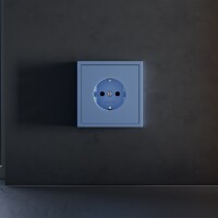 Накладка для розетки с заземлением, S70 (деним)