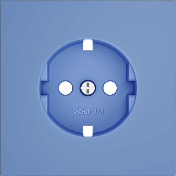 Накладка для розетки с заземлением, S70 (деним)