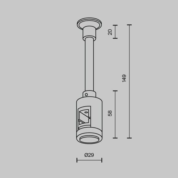 Настенное одинарное отступное крепление для второго уровня TRA155CW-SL1-B
