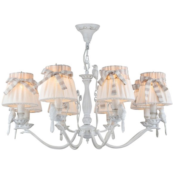 Люстра подвесная Maytoni ARM013-08-W Bird под лампы 8xE14 40W
