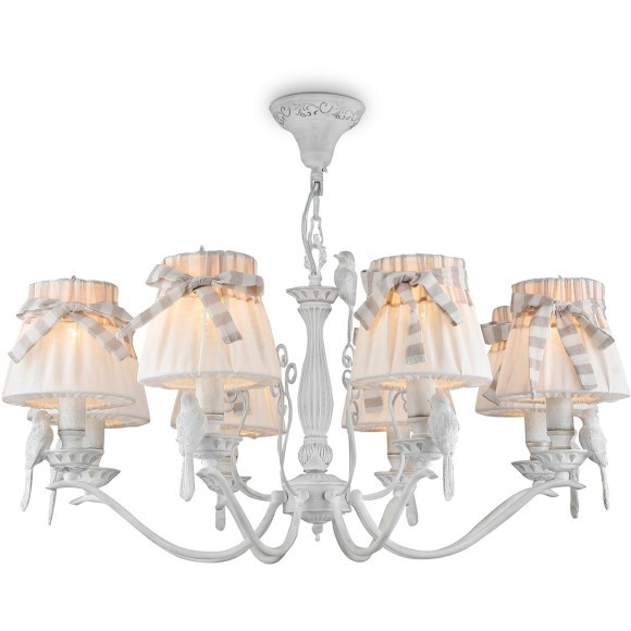 Люстра подвесная Maytoni ARM013-08-W Bird под лампы 8xE14 40W