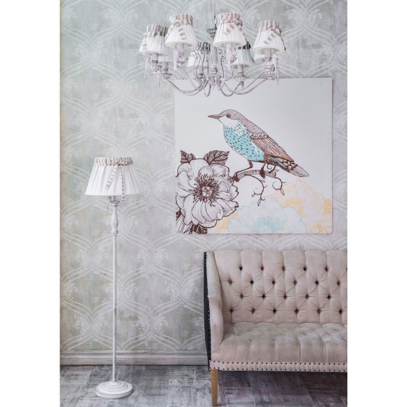 Люстра подвесная Maytoni ARM013-08-W Bird под лампы 8xE14 40W