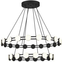 SL6610.403.36 Светильник подвесной ST-Luce черный/белый LED 1*70W 4000K MONRO