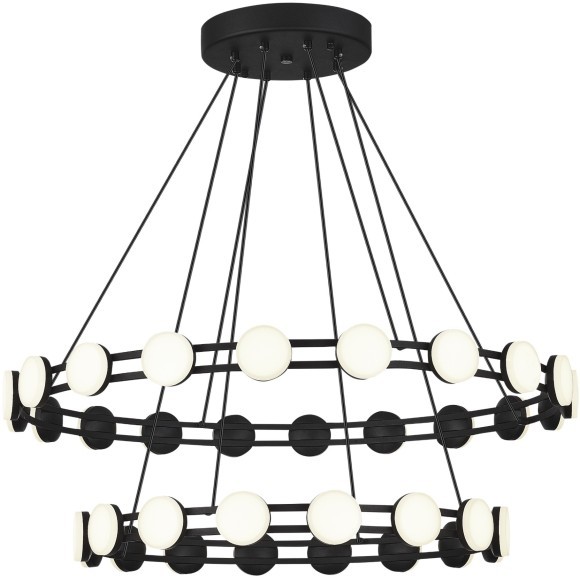SL6610.403.36 Светильник подвесной ST-Luce черный/белый LED 1*70W 4000K MONRO