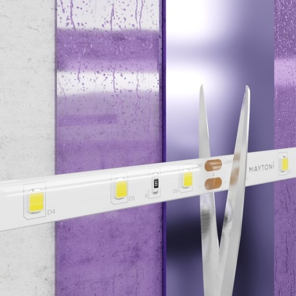 Светодиодная лента 24В 2835 7,2Вт/м 6000K 5м IP65 арт.20018