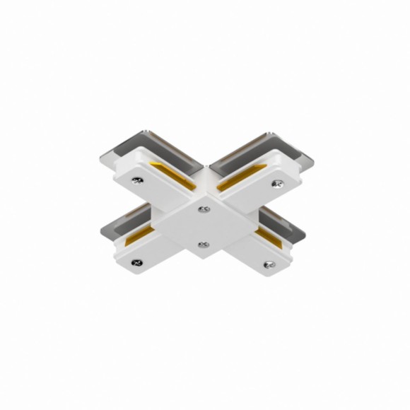 Х-образный соединитель для накладных однофазных шинопроводов Arte Lamp A110033 Х-образный соединитель для накладных однофазных шинопроводов Arte Lamp A110033