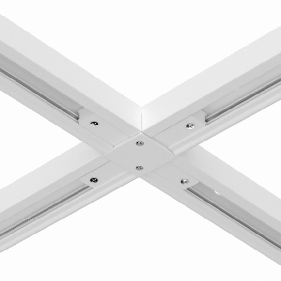 Х-образный соединитель для накладных однофазных шинопроводов Arte Lamp A110033 Х-образный соединитель для накладных однофазных шинопроводов Arte Lamp A110033