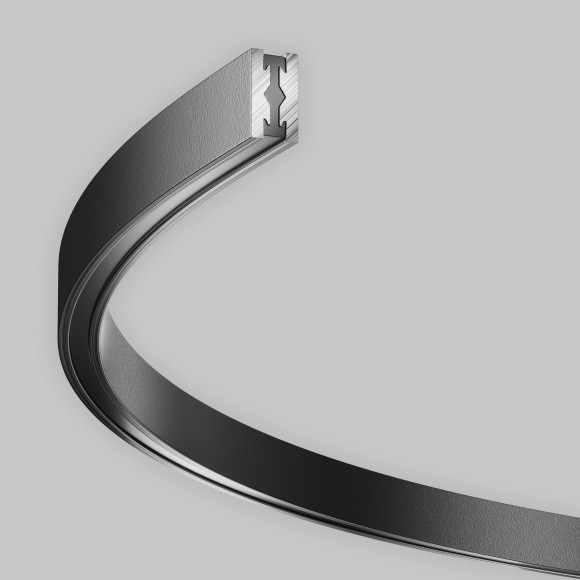 Шинопровод D800 накладной/подвесной радиусный Maytoni Flarity TRX154-SR-D800-B